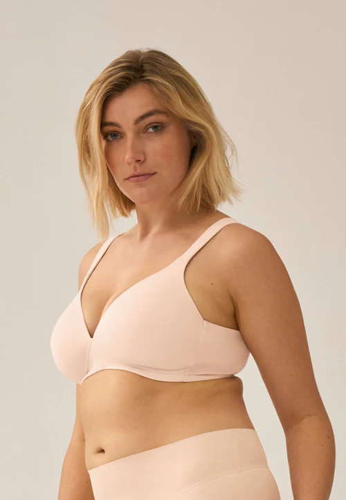 NATURANA Sutien cu burete subțire nude