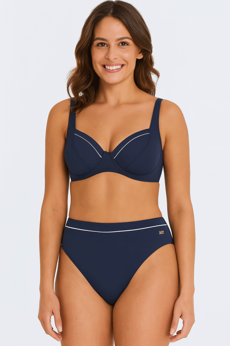 Costum de baie NATURANA ESSENTIALS bleumarin