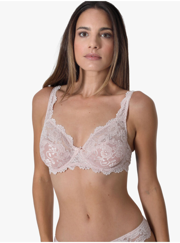Sutien cu armătură din dantelă SASSA nude
