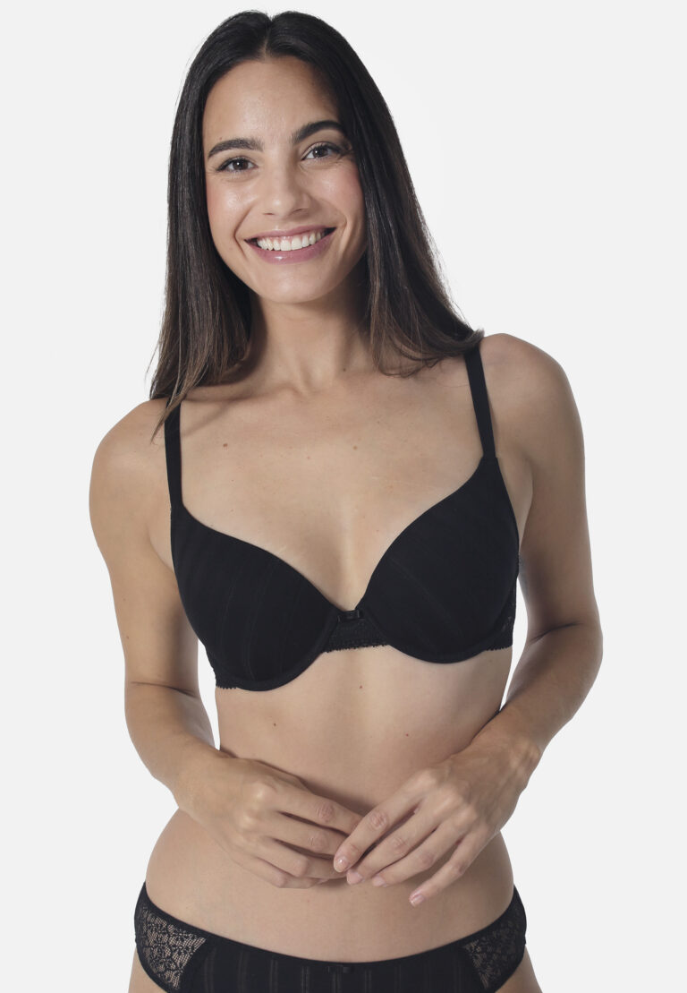 Sutien cu burete fără armătură SASSA negru