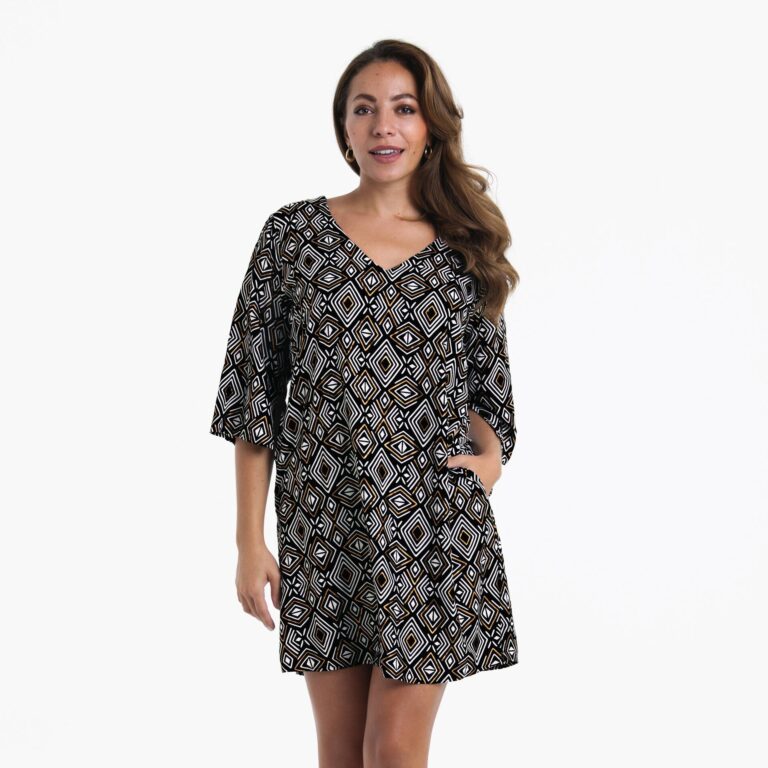 Tunică de plajă ANITA TRIBAL GLAM multicolor