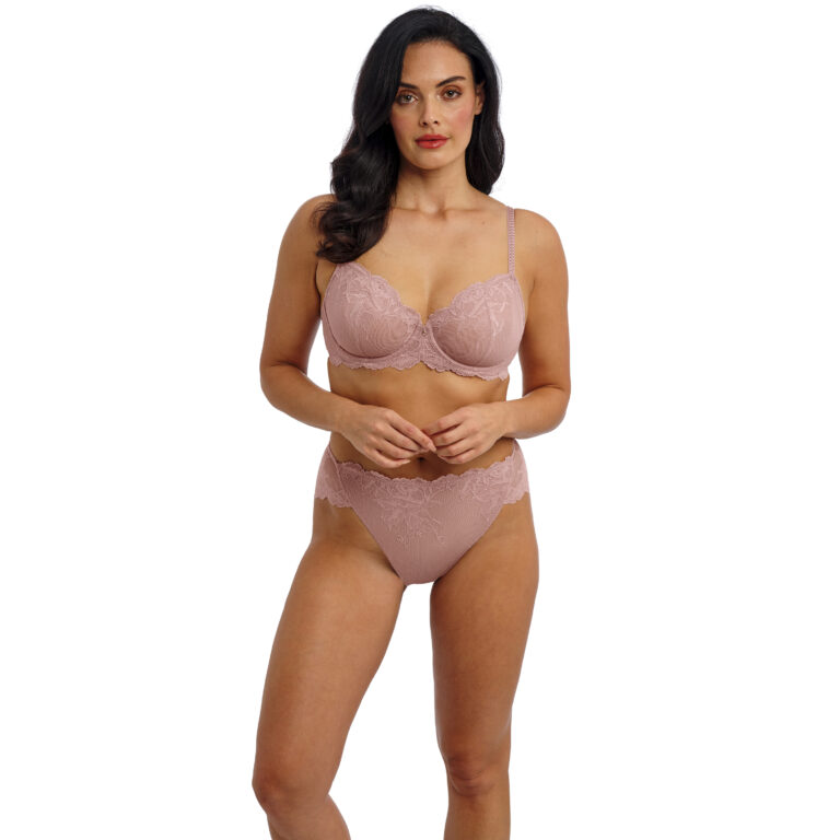 Sutien cu armătură și dantelă WACOAL VIVID ATRACTION roz
