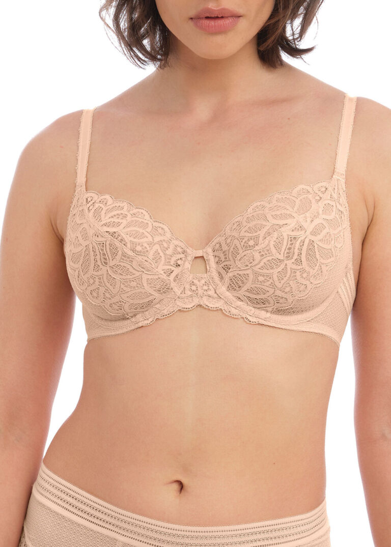 Sutien cu armătură din dantelă WACOAL RAFFINE bej