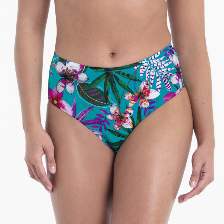 Slip de baie talie înaltă ROSA FAIA ALOHA multicolor