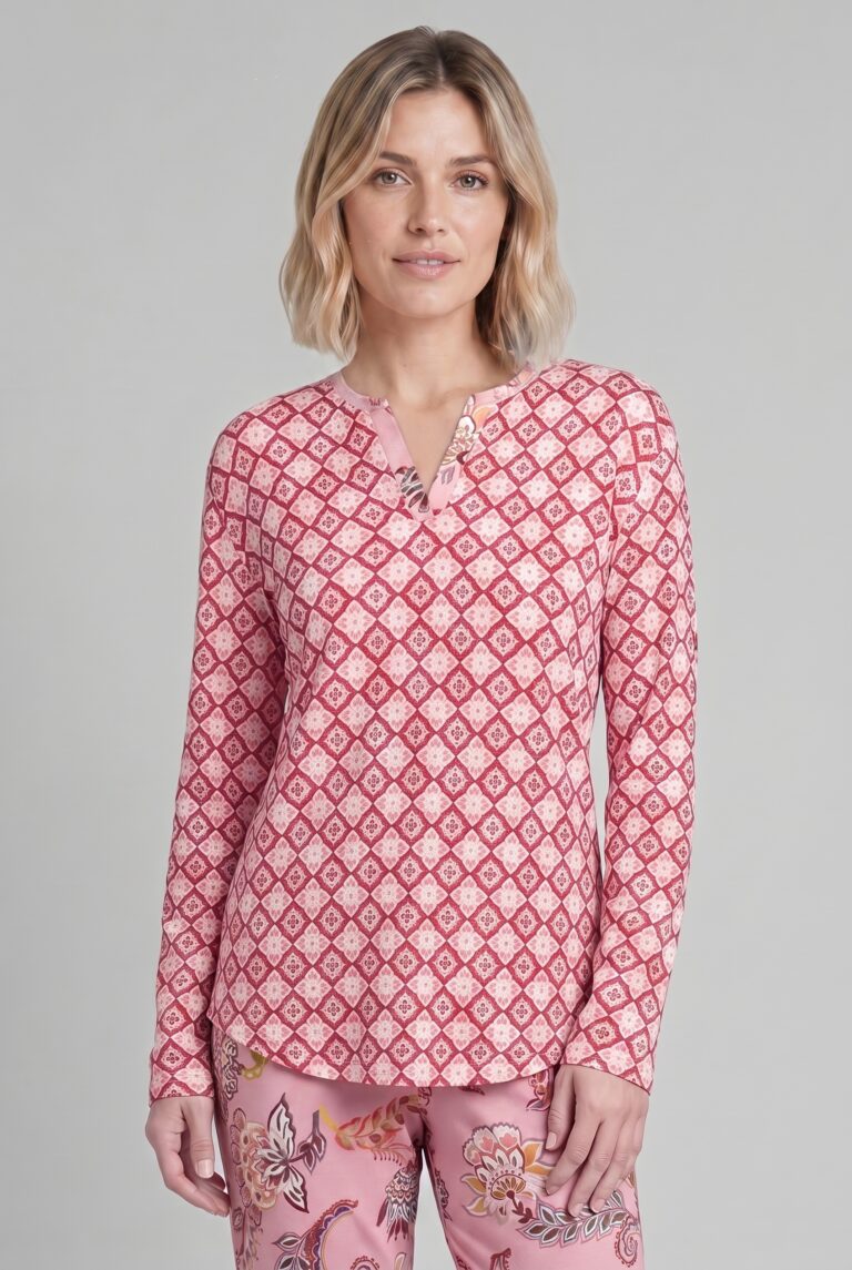 Bluza Pijama modal Ornamental Mix RÖSCH multicolor
