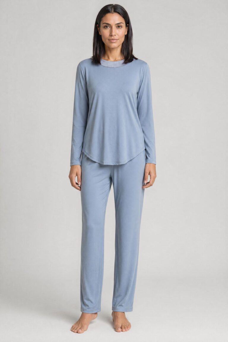 Set Pijama din bumbac FÉRAUD albastru